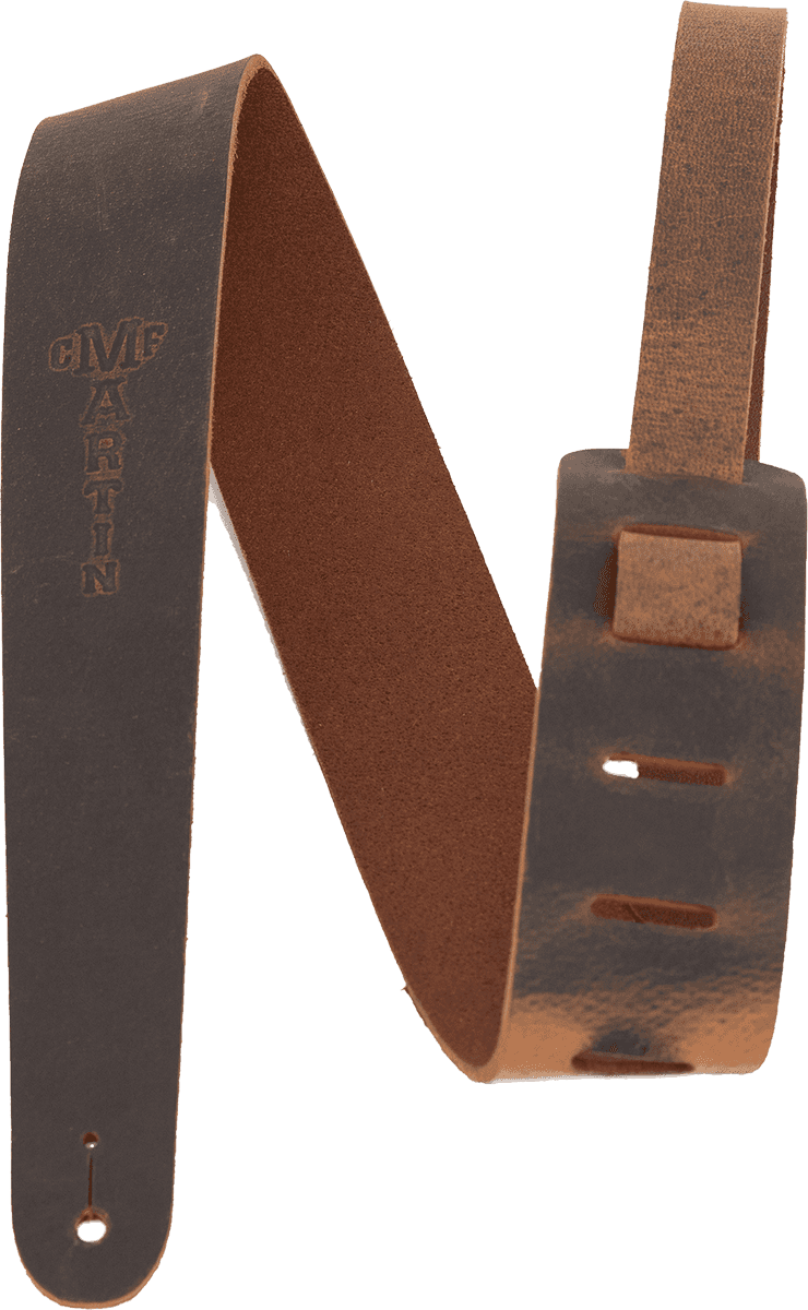 Courroie guitare cuir vintage Brun 5 cm MARTIN A0065