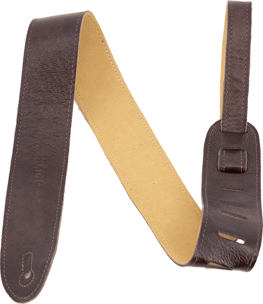 Courroie guitare cuir italien et suède marron MARTIN A0100