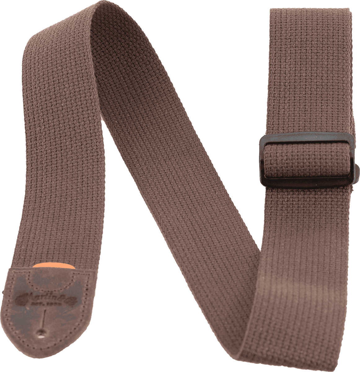 Courroie guitare tissu marron avec attaches cuir marron MARTIN A0105