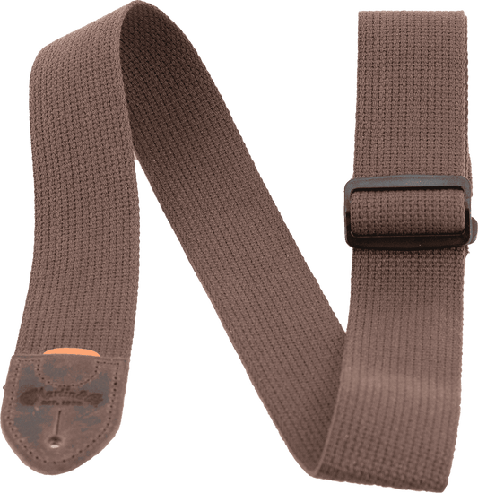 Courroie guitare tissu marron avec attaches cuir marron MARTIN A0105