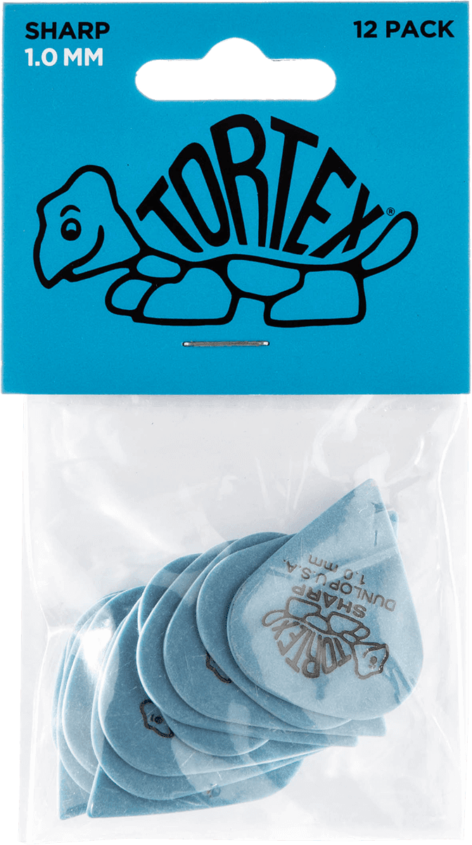 Player’s Pack 12 médiators Dunlop Tortex Sharp 1.00 mm 412P100