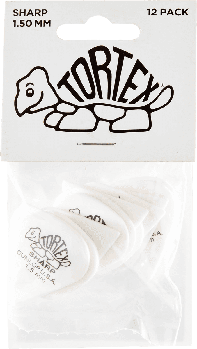 Player’s Pack 12 médiators Dunlop Tortex Sharp 1.50mm 412P150
