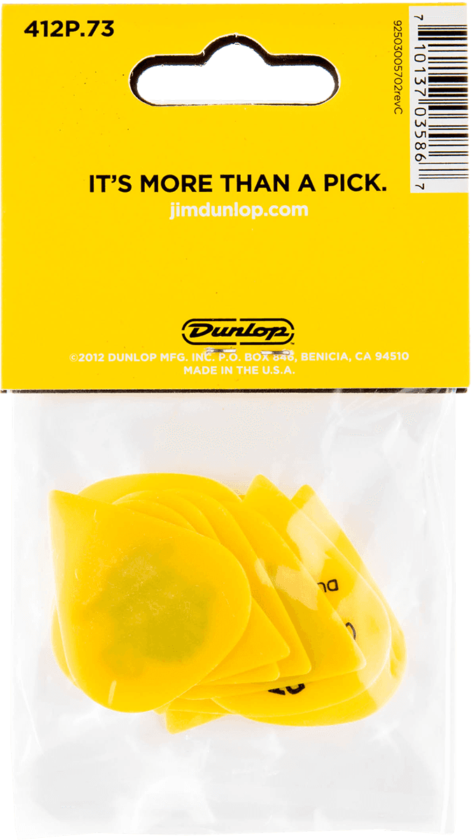 Player’s Pack 12 Médiators Dunlop Tortex Sharp 0.73mm 412P73