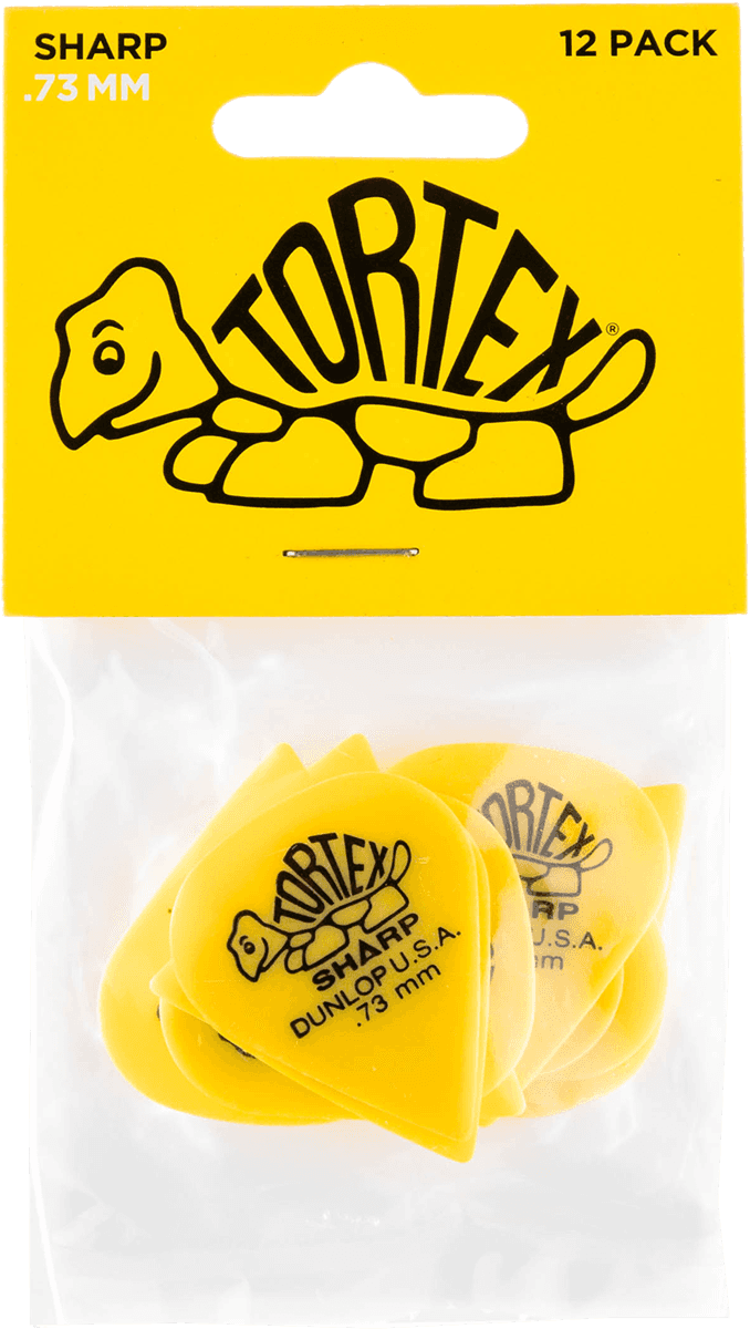 Player’s Pack 12 Médiators Dunlop Tortex Sharp 0.73mm 412P73