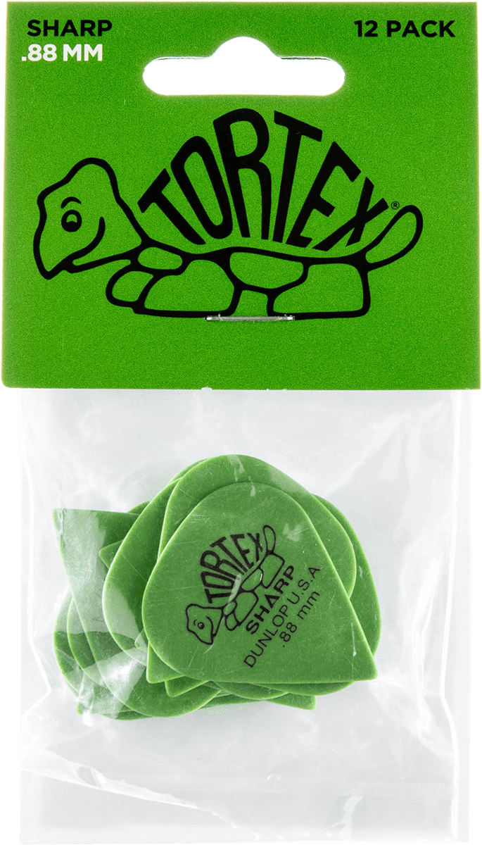 Player’s Pack 12 Médiators Dunlop Tortex Sharp 0.88mm 412P88