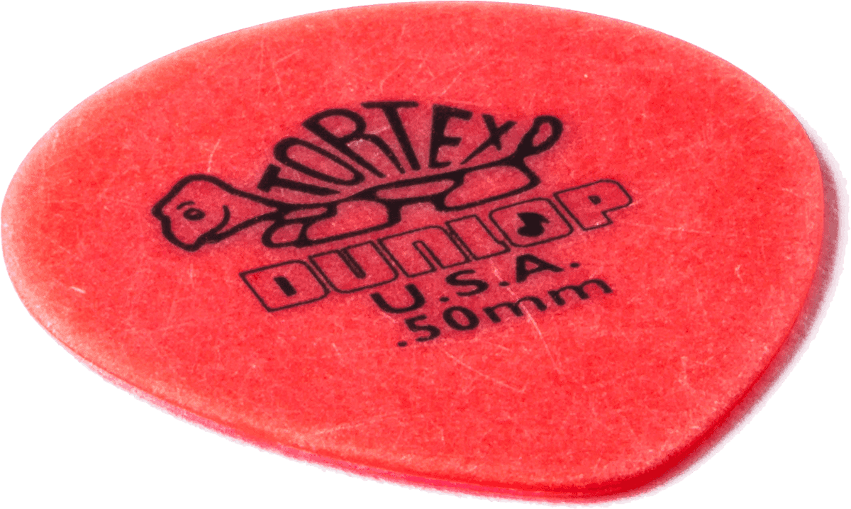 Lot de 6 médiators Dunlop Tortex Teardrop 0.5 mm 413R50