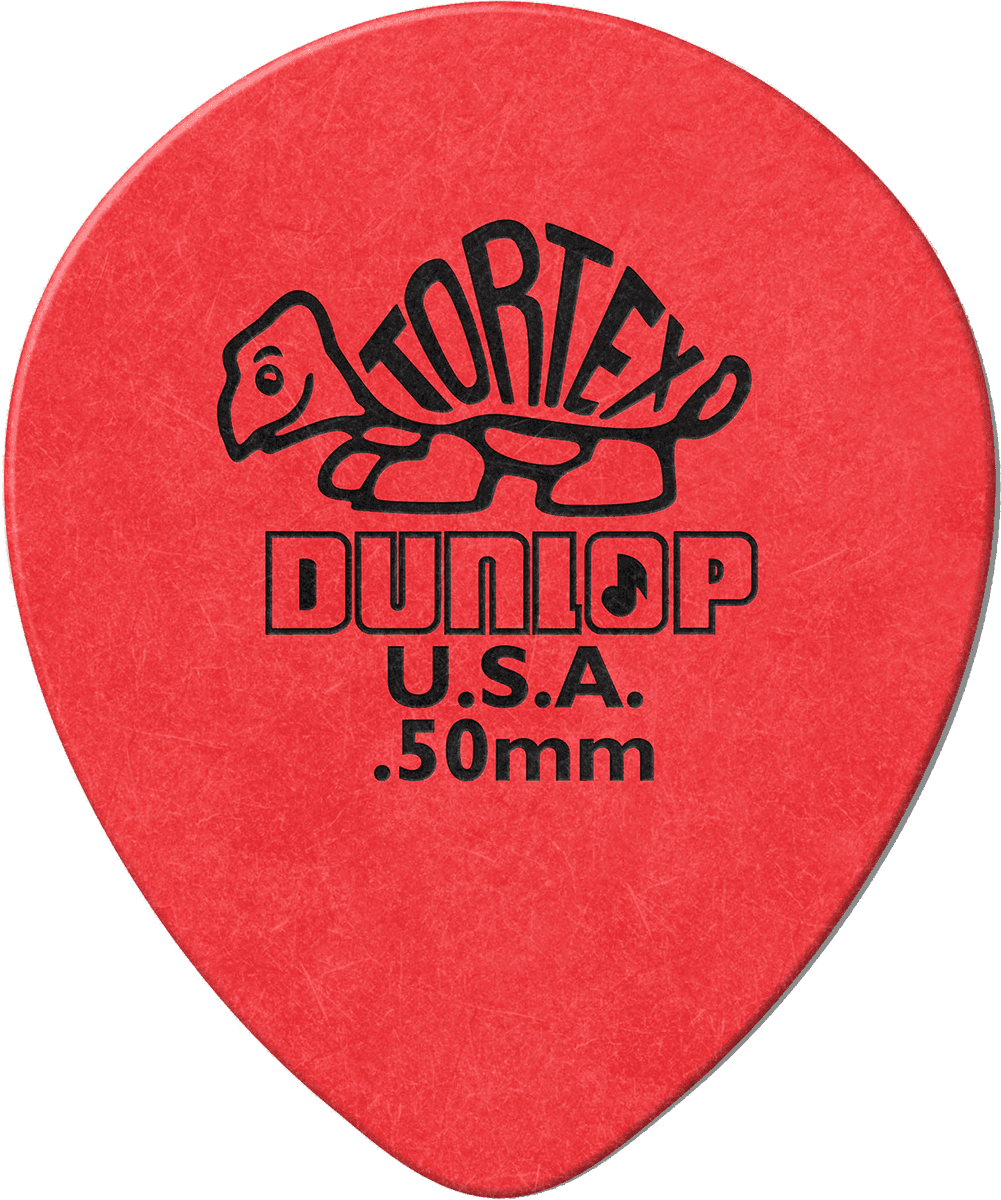Lot de 6 médiators Dunlop Tortex Teardrop 0.5 mm 413R50
