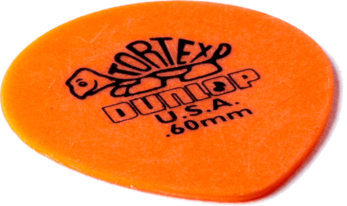 Lot de 6 médiators Dunlop Tortex Teardrop 0.60 mm 413R60