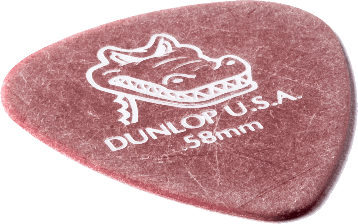 Player’s Pack de 12 médiators Dunlop Gator Grip 0.58mm 417P058