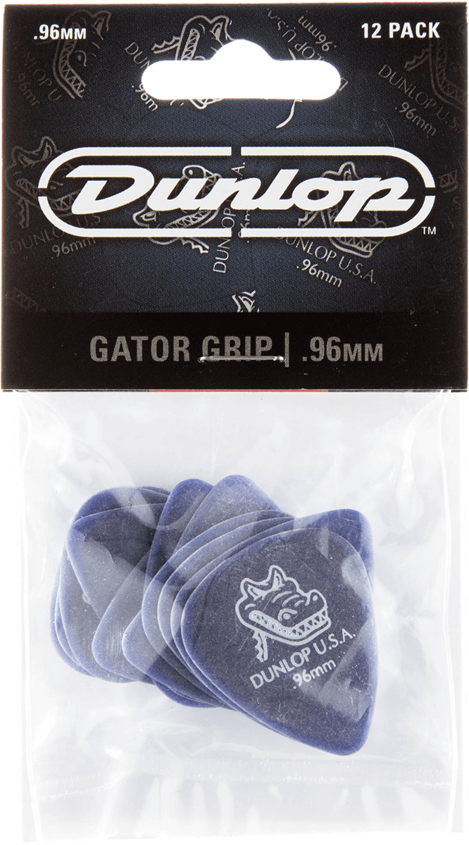 Player’s Pack de 12 médiators Dunlop Gator Grip 0.96mm 417P096