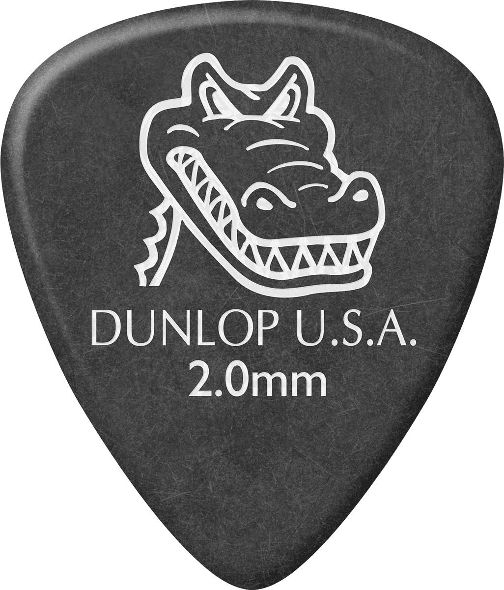 Player’s Pack de 12 médiators Dunlop Gator Grip 2.00mm