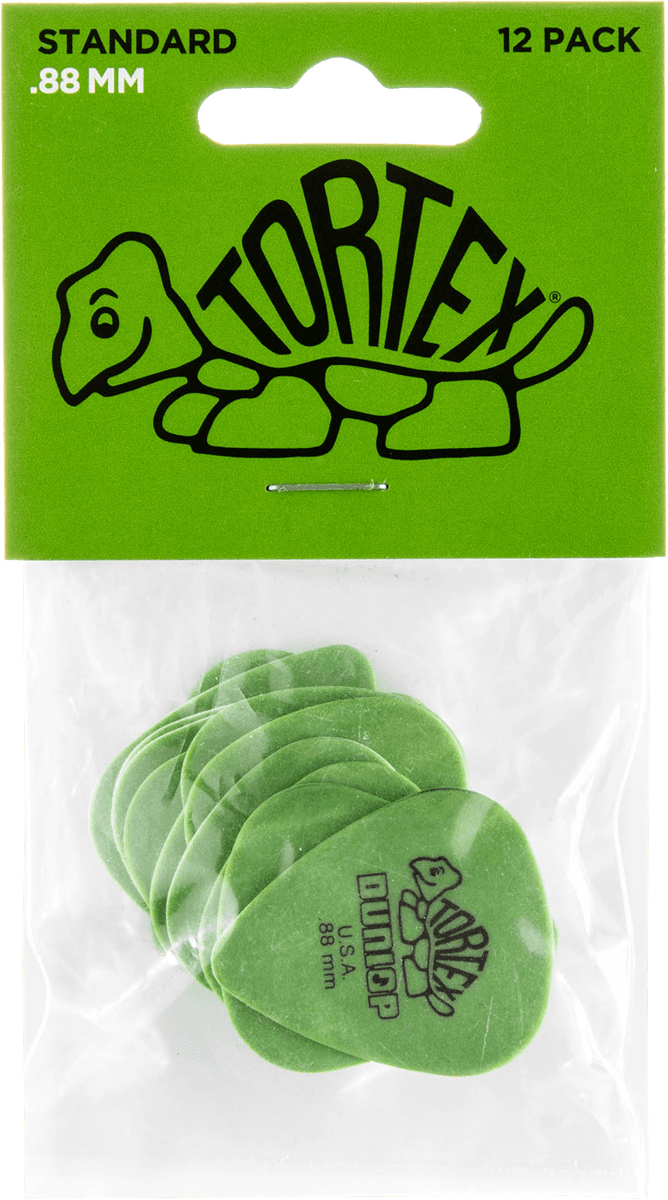 Player’s Pack 12 Médiators Dunlop Tortex Standard 0.88 mm 418P88