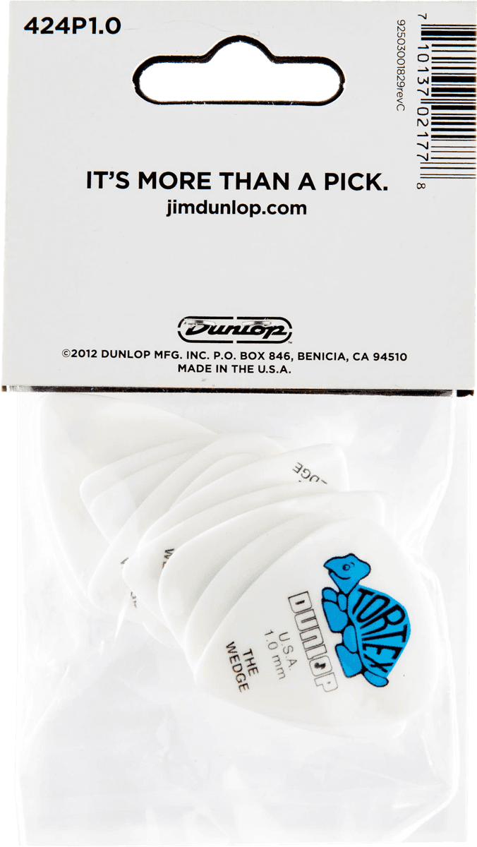 Player’s Pack 12 Médiators Dunlop Tortex Wedge 1.00mm 424P100