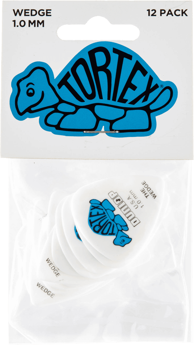 Player’s Pack 12 Médiators Dunlop Tortex Wedge 1.00mm 424P100