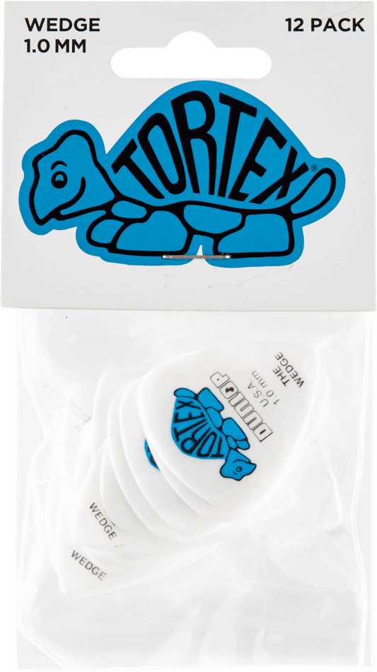 Player’s Pack 12 Médiators Dunlop Tortex Wedge 1.00mm 424P100