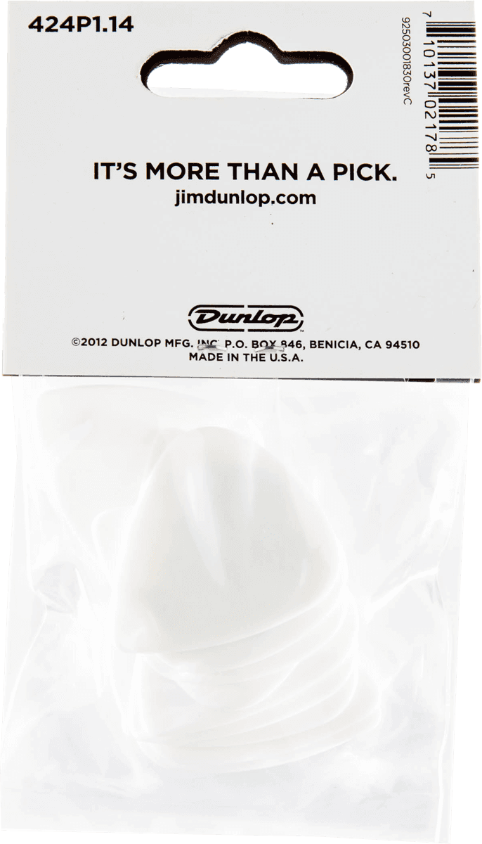 Player’s Pack 12 médiators Dunlop Tortex Wedge 1.14mm 424P114
