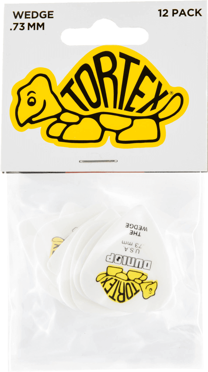 Player’s Pack 12 Médiators Dunlop Tortex Wedge 0.73 mm 424P73
