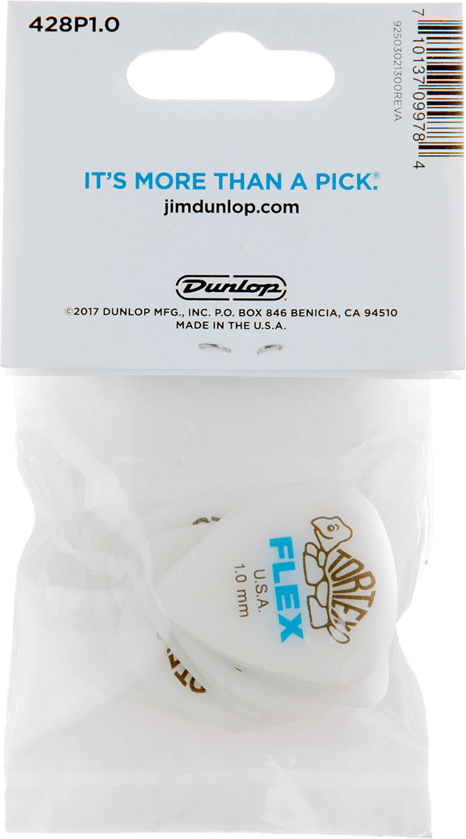 Player’s Pack de 12 médiators Dunlop Tortex Flex Standard 1.00mm 428P100