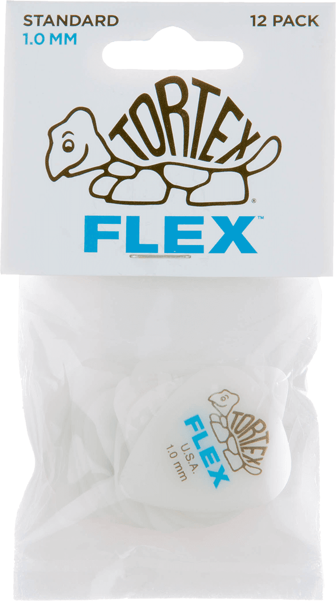 Player’s Pack de 12 médiators Dunlop Tortex Flex Standard 1.00mm 428P100