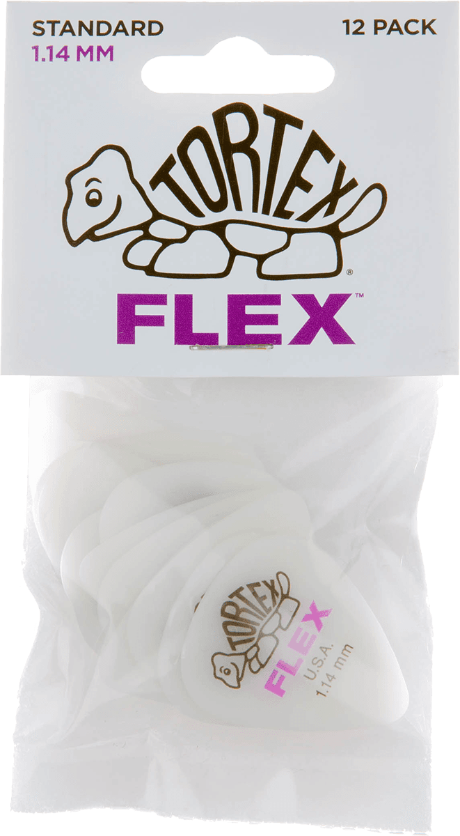 Player’s Pack de 12 médiators Dunlop Tortex Flex Standard 1.14mm 428P114