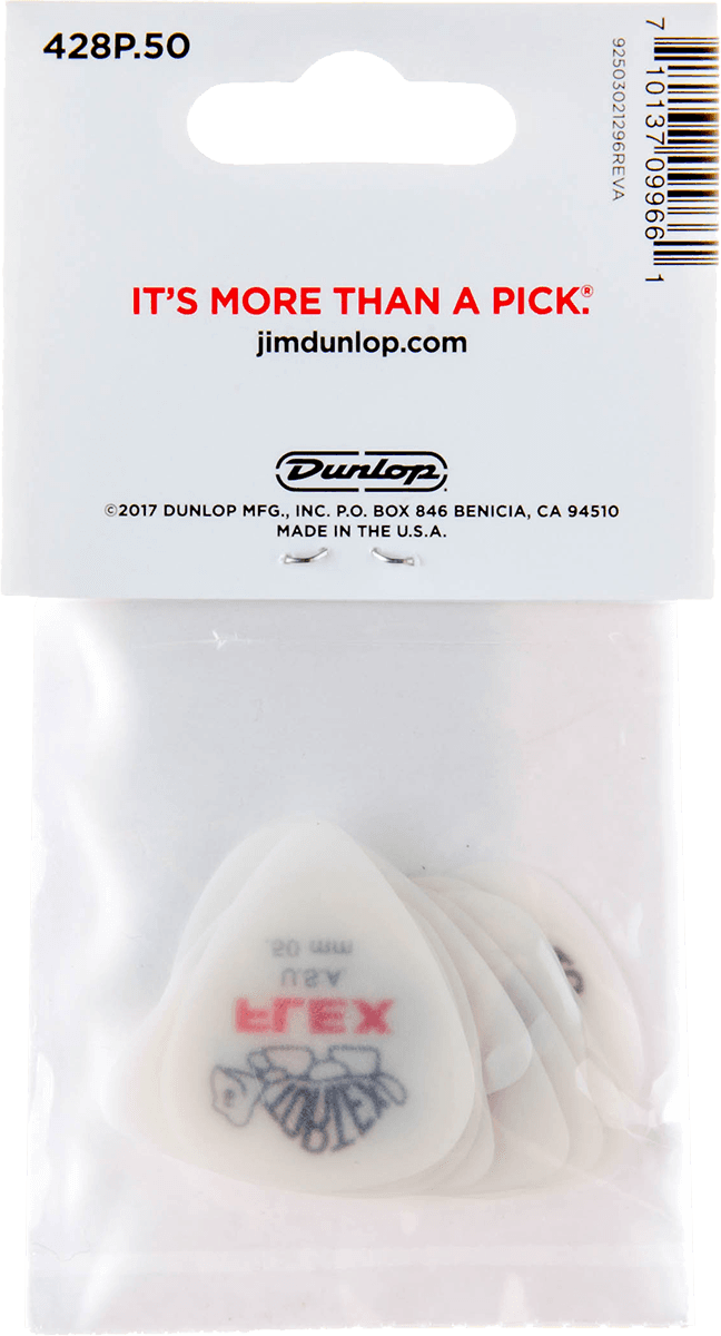 Player’s Pack de 12 médiators Dunlop Tortex Flex Standard 0.50mm 428P50