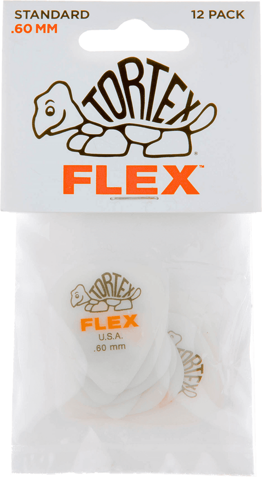 Lot de 12 médiators Dunlop Tortex Flex Standard 0.60mm 428P60