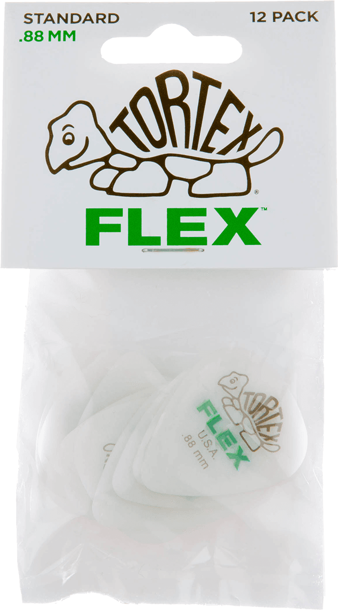 Player’s Pack de 12 médiators Dunlop Tortex Flex Standard 0.88mm 428P88