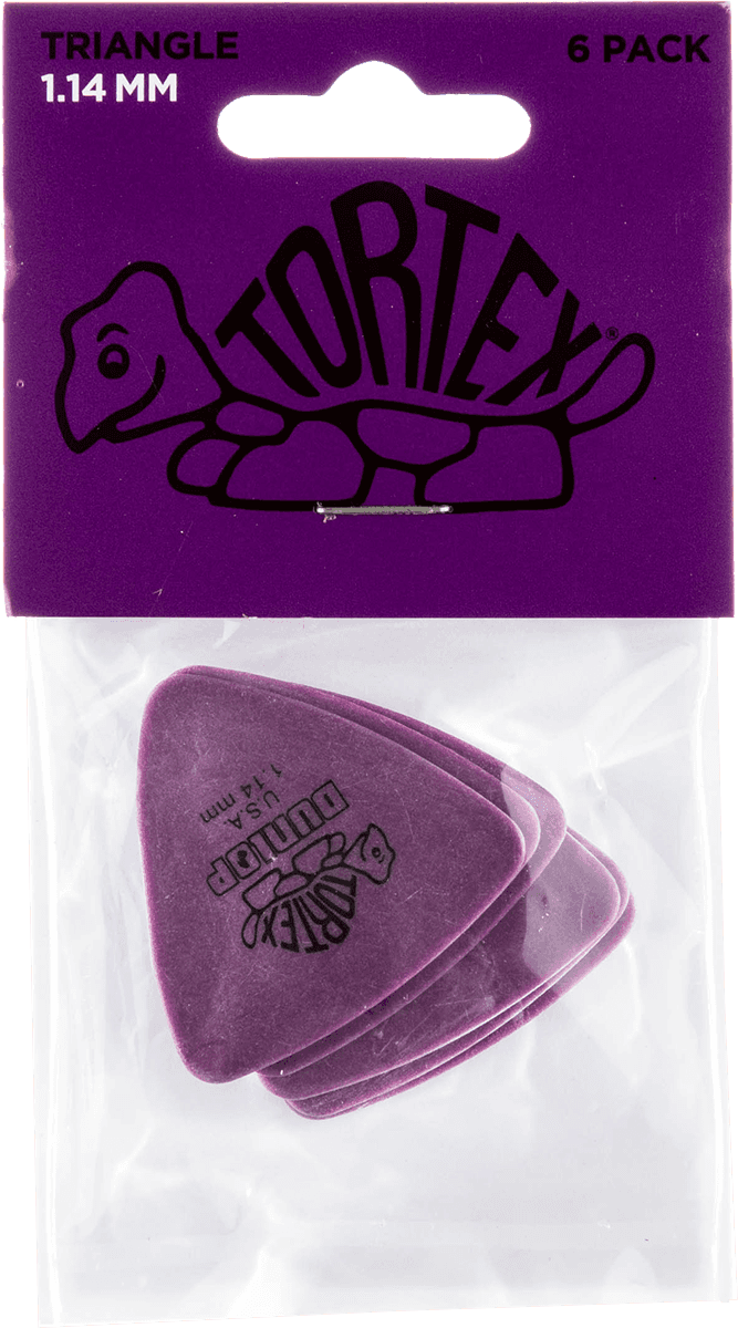 Player’s Pack 6 médiators Dunlop Tortex Triangle 1.14mm 431P114