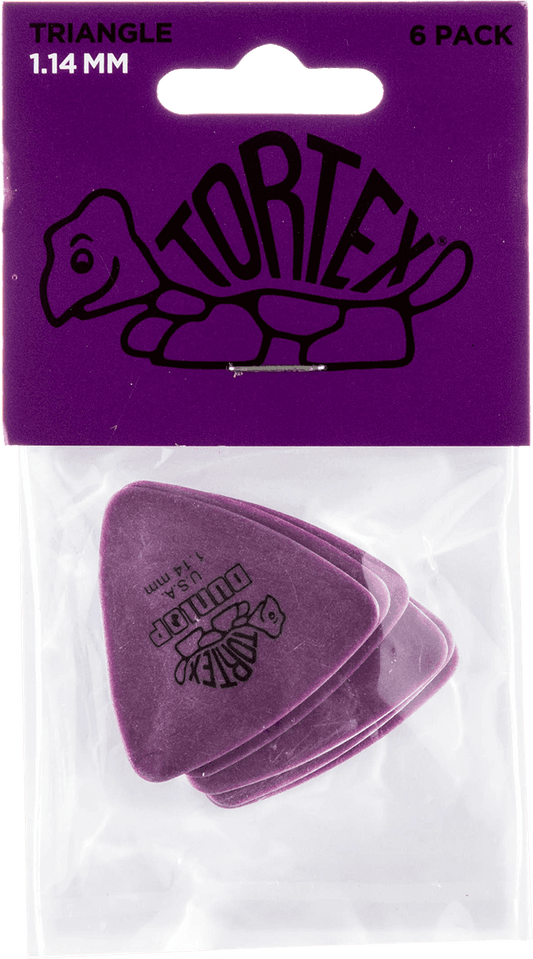 Player’s Pack 6 médiators Dunlop Tortex Triangle 1.14mm 431P114