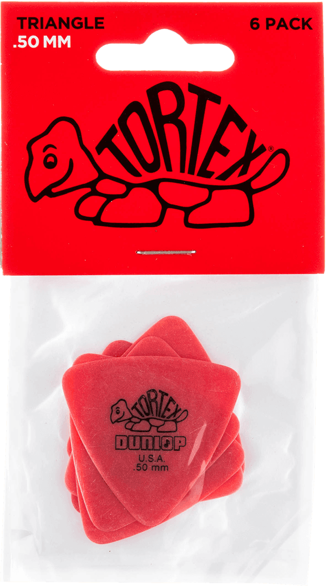 Players Pack 6 Médiators Dunlop Tortex Triangle 0.50mm 431P50