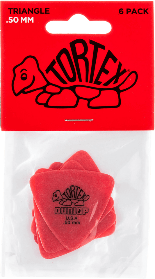 Players Pack 6 Médiators Dunlop Tortex Triangle 0.50mm 431P50