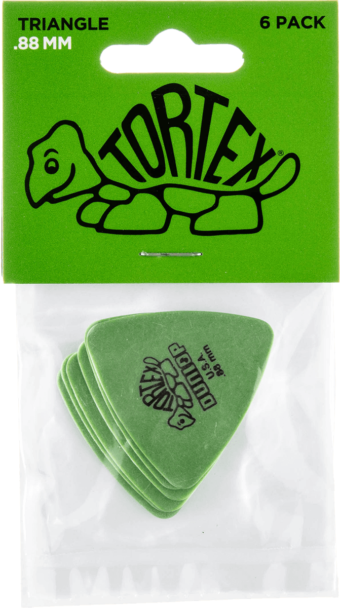 Players Pack 6 Médiators Dunlop Tortex Triangle 0.88 mm 431P88