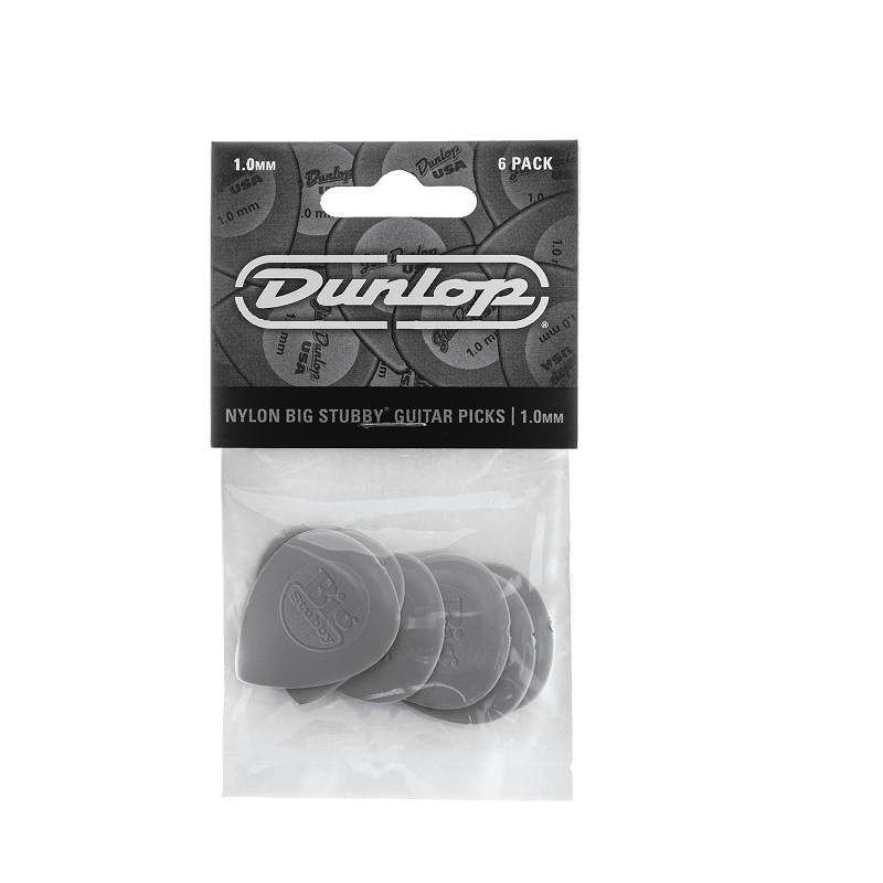 Dunlop Player’s Pack 445P1.0 – 6 médiators Nylon Big Stubby 1,0 mm