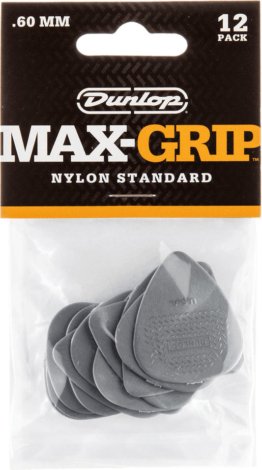 Player’s Pack de 12 médiators Dunlop Nylon Max-Grip 0.60mm 449P60