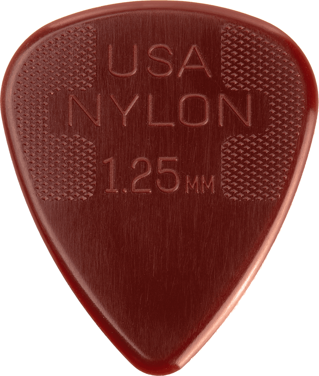 Lot de 12 médiators Dunlop Nylon Standard 0.125mm 44P125