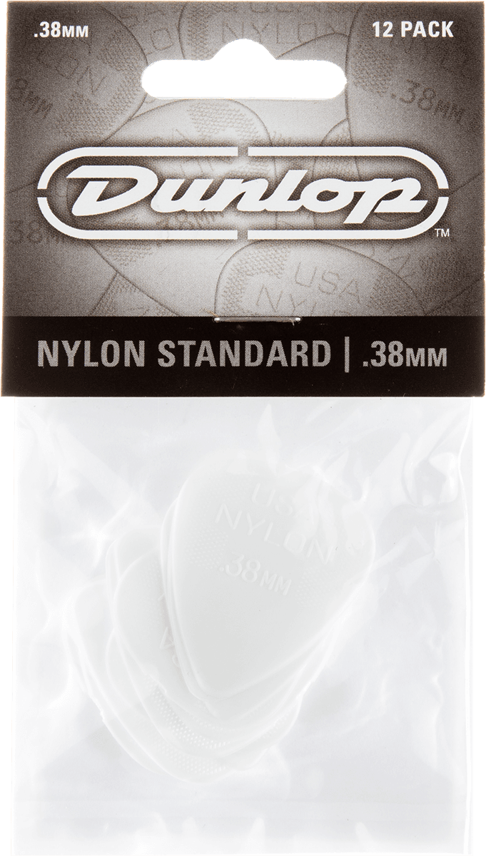 Player’s Pack 12 médiators Dunlop Nylon Standard 0.38mm 44P38