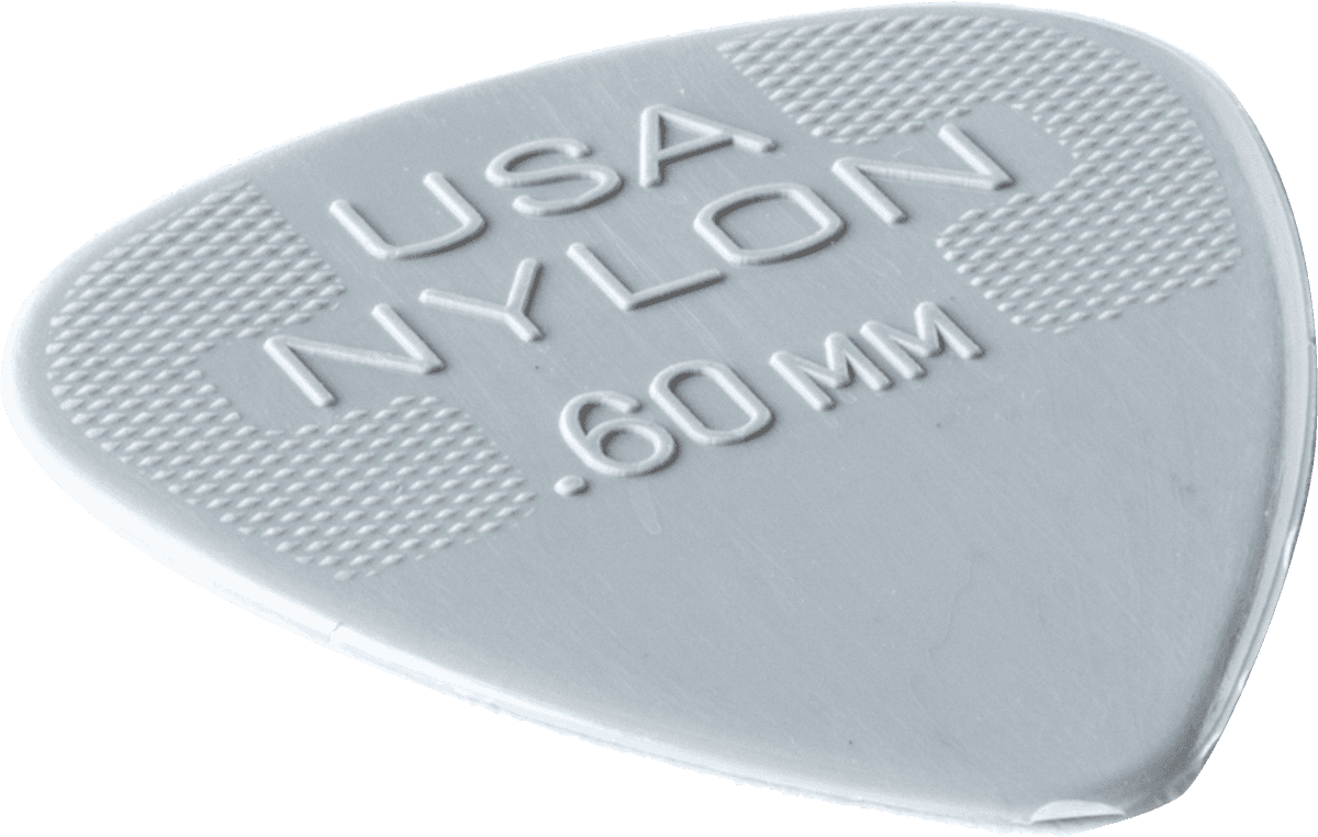 lot de 6 médiators dunlop nylon standard 0.60mm