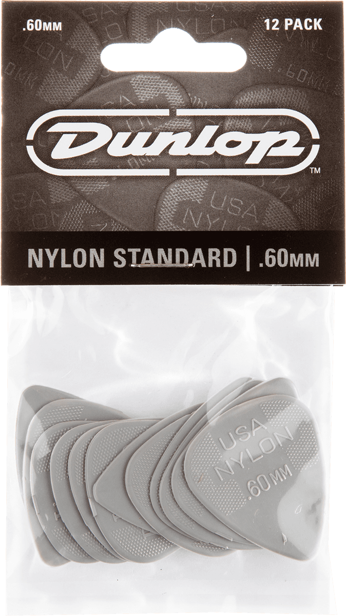 Player’s Pack 12 médiators Dunlop Nylon Standard 0.60mm 44P60