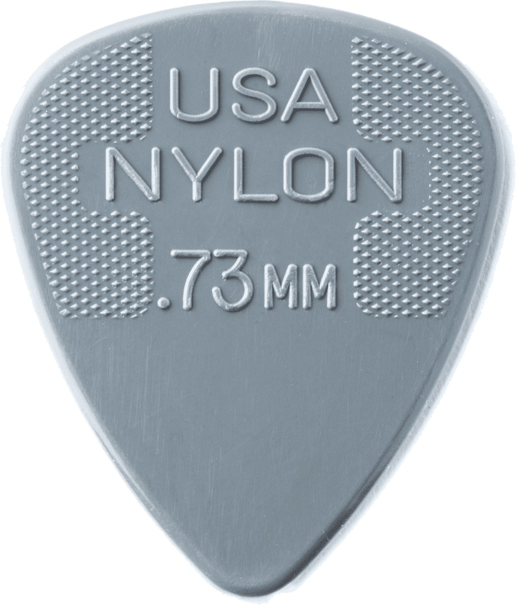 lot de 6 médiators dunlop nylon standard 0.73mm