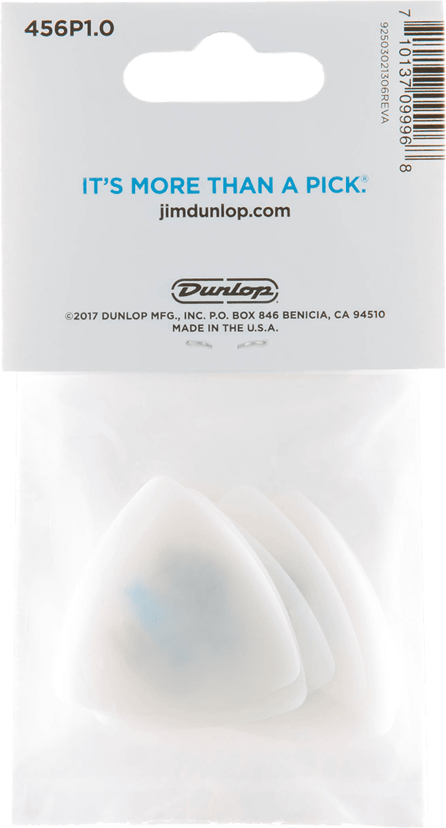 Player’s Pack de 6 médiators Dunlop Tortex Flex Triangle 1.00mm 456P100