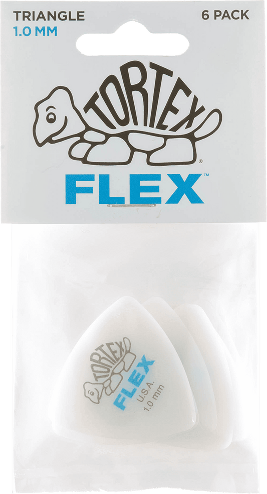 Player’s Pack de 6 médiators Dunlop Tortex Flex Triangle 1.00mm 456P100