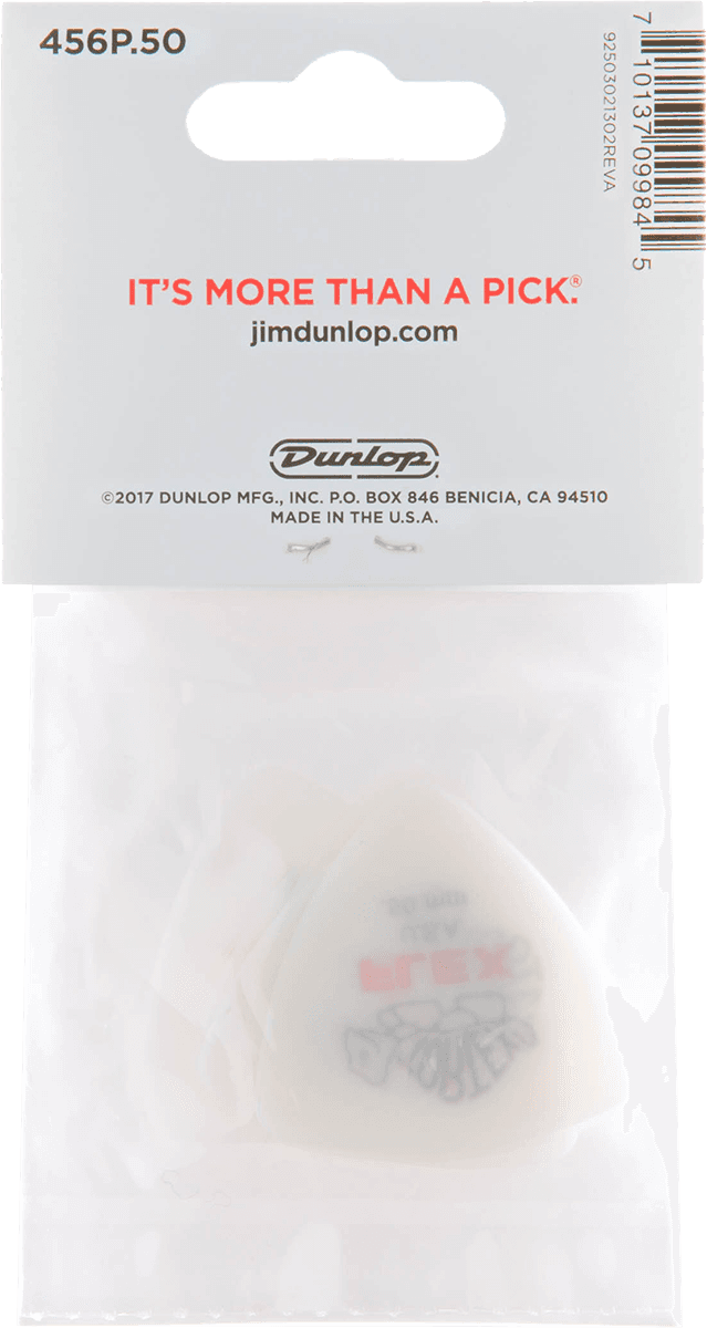 Player’s Pack de 6 médiators Dunlop Tortex Flex Triangle 0.50mm 456P50