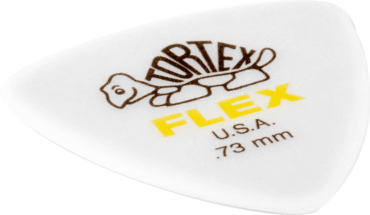 Player’s Pack de 6 médiators Dunlop Tortex Flex Triangle 0.73mm 456P73
