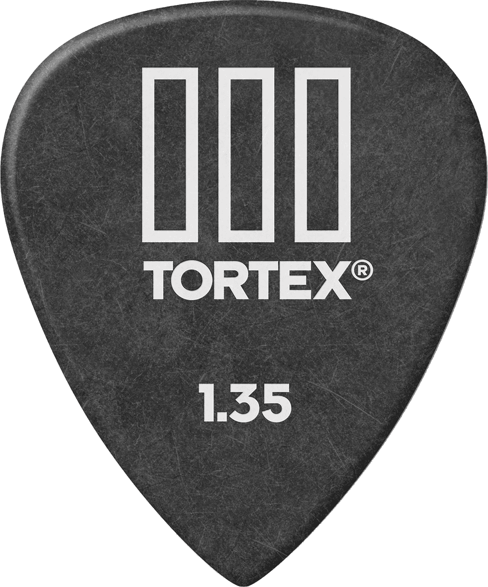 Player’s Pack de 12 Médiators Dunlop Tortex T3 1.35 mm 462P135
