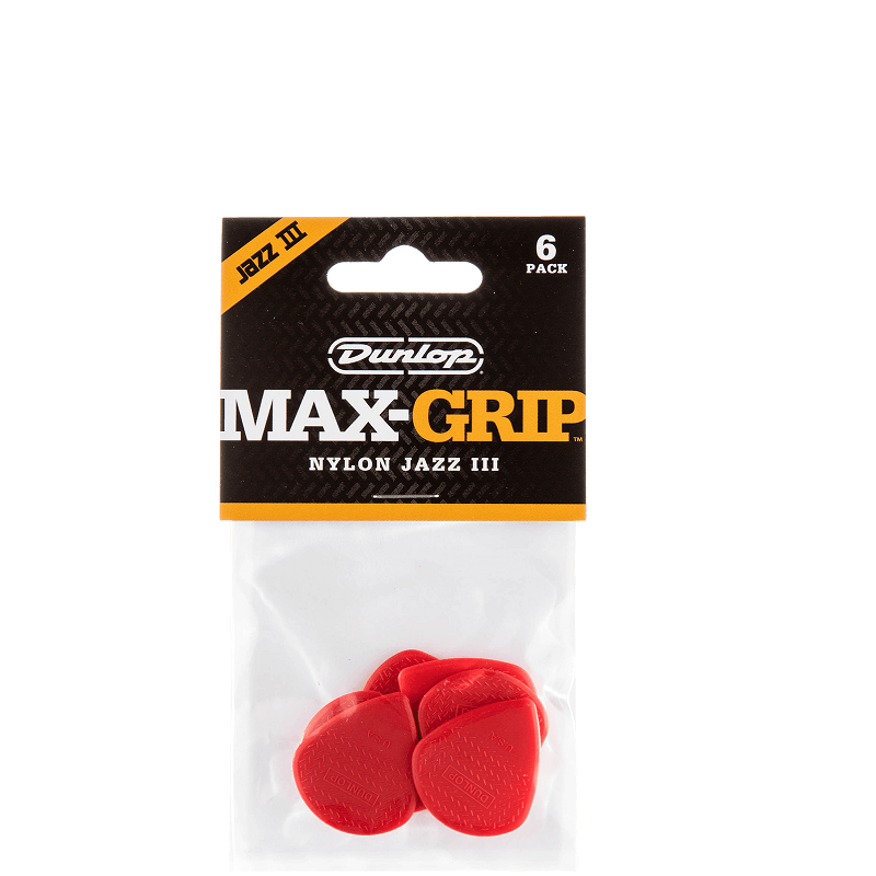 Player’s Pack de 6 médiators Dunlop Jazz III Nylon 471P3N