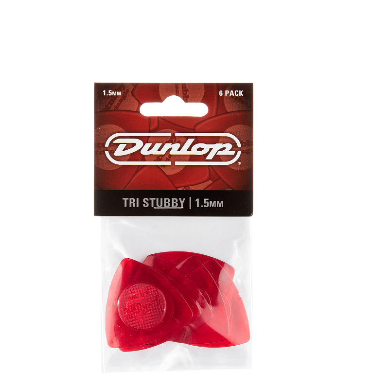 Dunlop Player’s Pack – 6 médiators TRI Stubby Triangle 1.5 mm – 473P150
