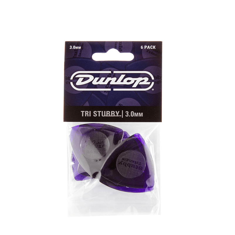 Player’s Pack – 6 médiators Jim Dunlop TRIANGLE TRI Stubby 3.0 mm – 473P300