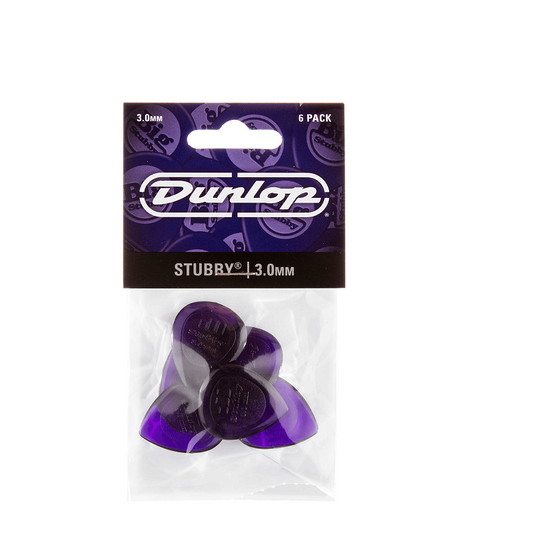 DUNLOP 474P300 Stubby Jazz 3.0 mm – Player’s Pack (6 médiators)