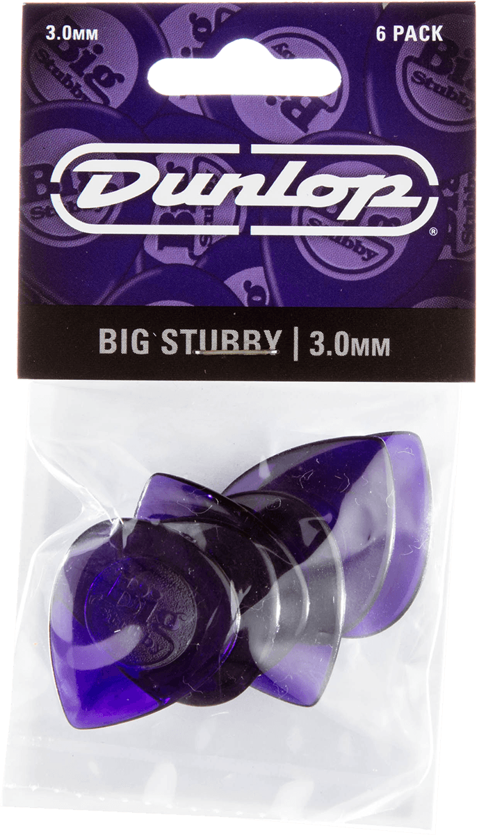 Dunlop Player’s Pack 475P3 – 6 médiators Big Stubby 3,0 mm