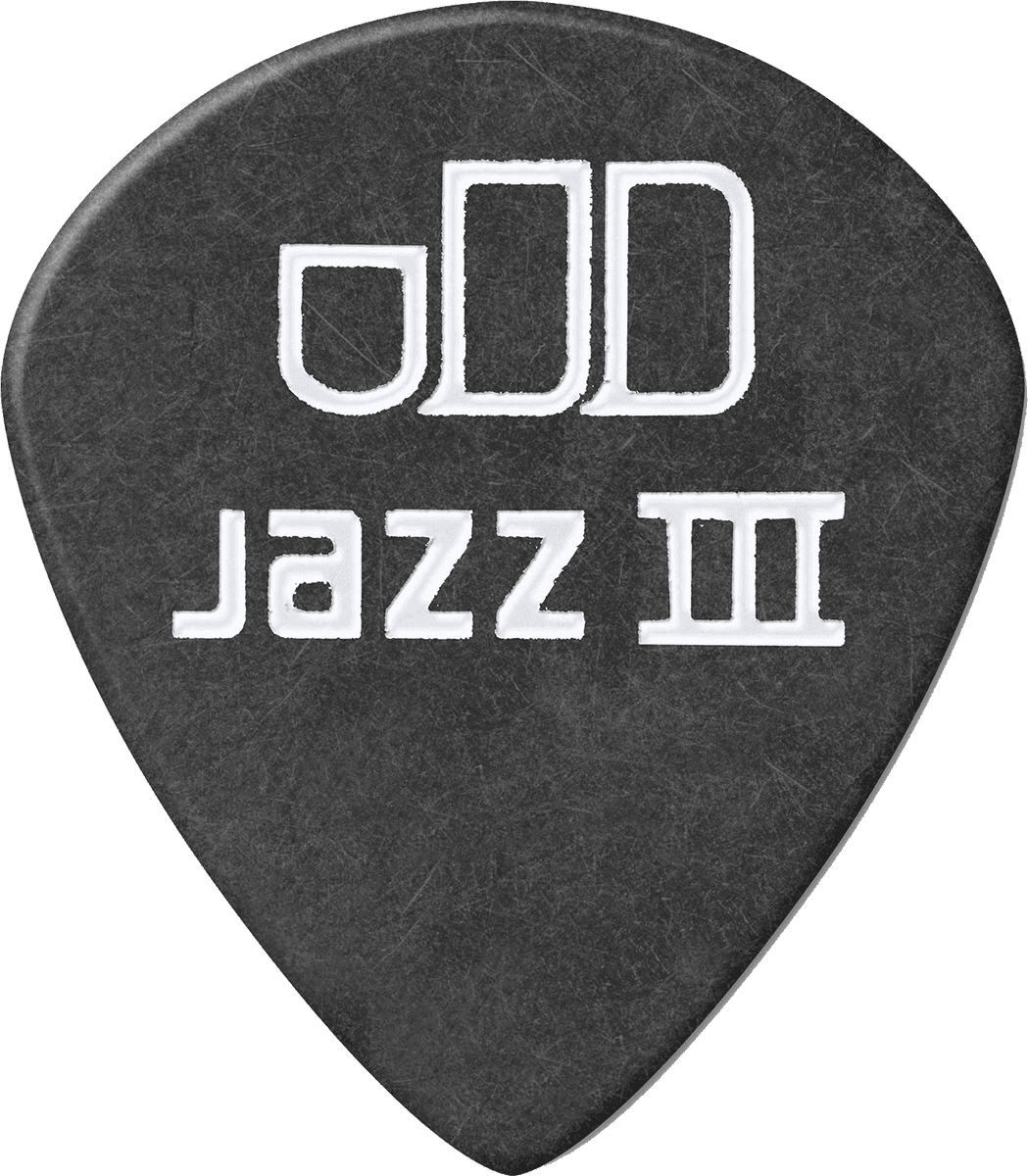 Player’s Pack de 12 médiators Dunlop Tortex Pitch Black Jazz III 1.00 mm 482P100